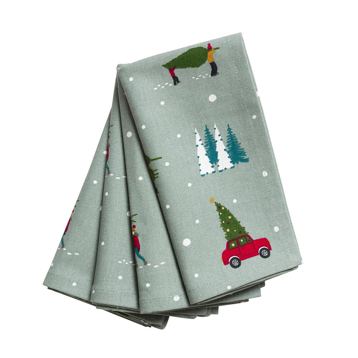 Home for Christmas Napkins (Set of 4) by Sophie Allport