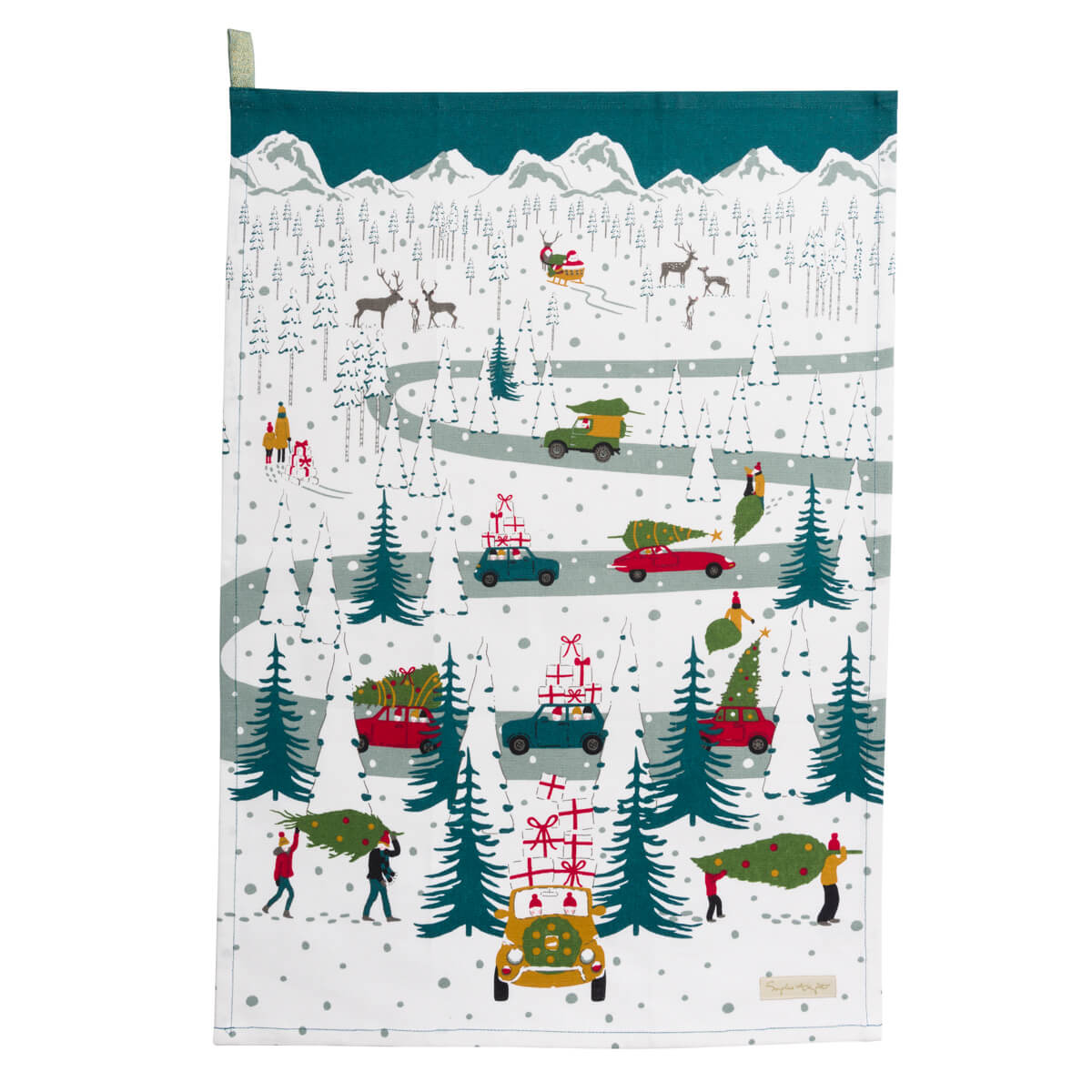 Home For Christmas Tea Towel (Set of 2)
