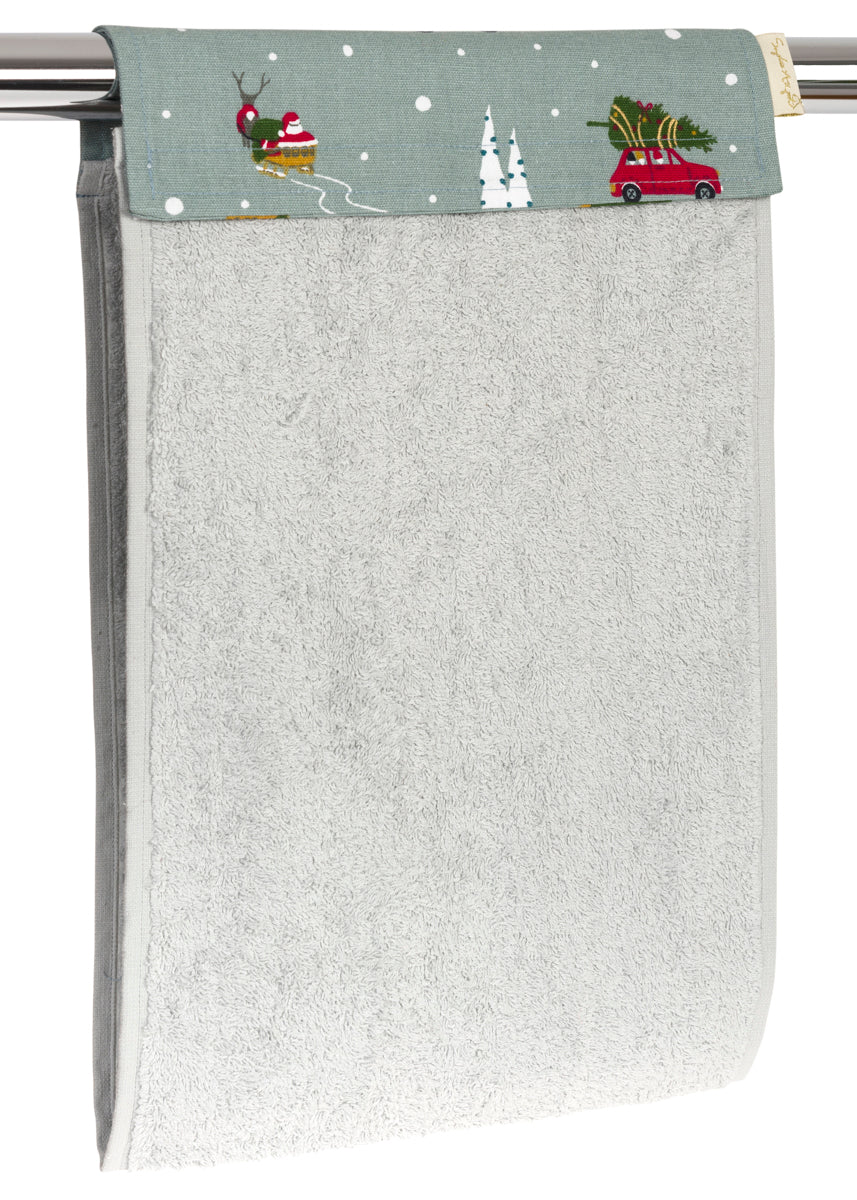 Home for Christmas Roller Hand Towel by Sophie Allport