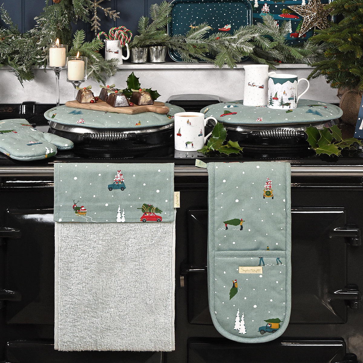 Home for Christmas Roller Hand Towel