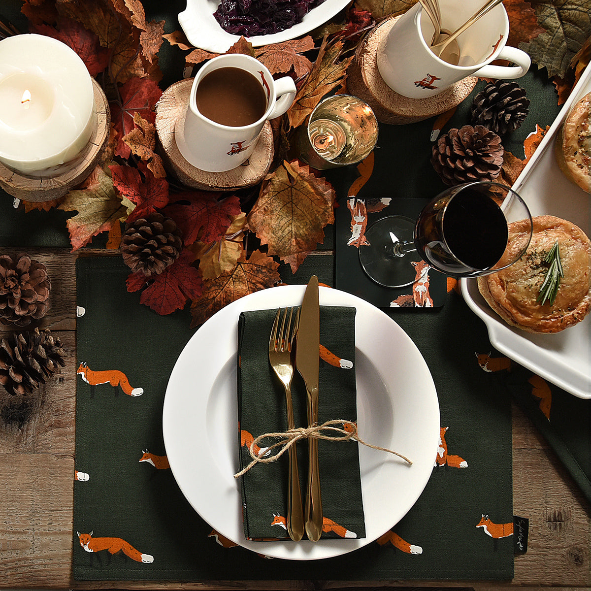 Foxes Napkins (Set of 4)