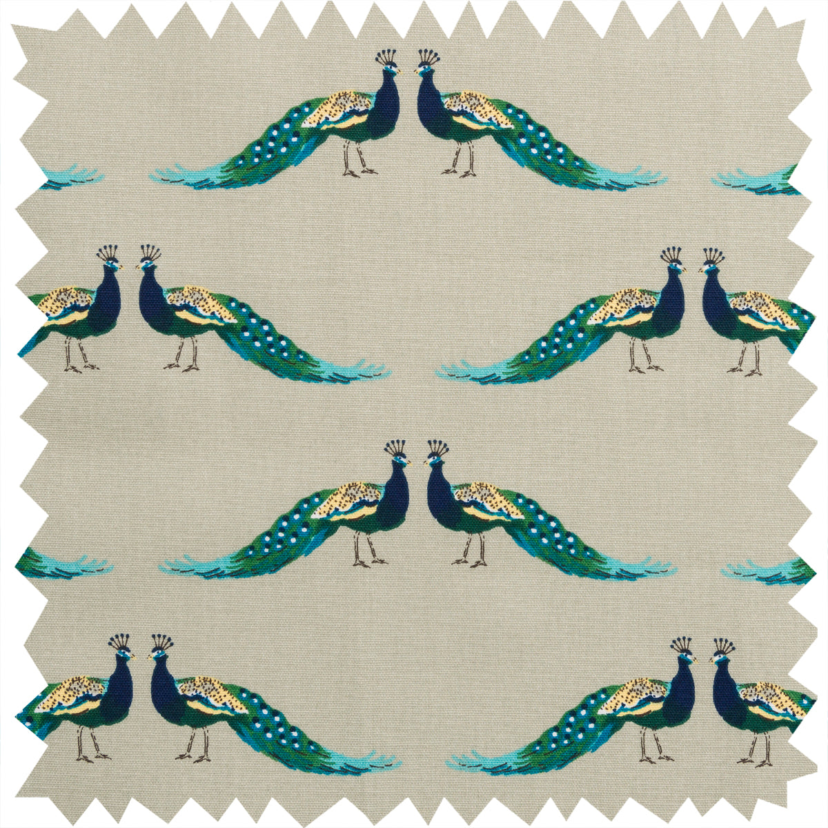 Peacocks Fabric Sample