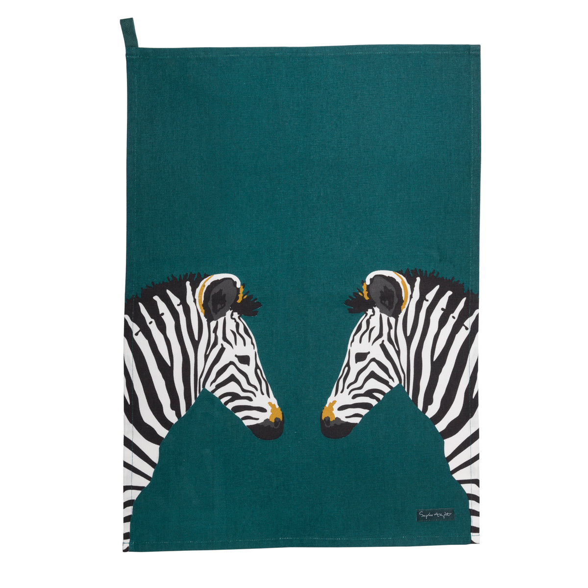 Zebra Scene Tea Towel