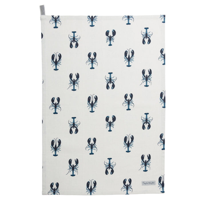 Sophie Allport Dune White Lobster Tea Towel