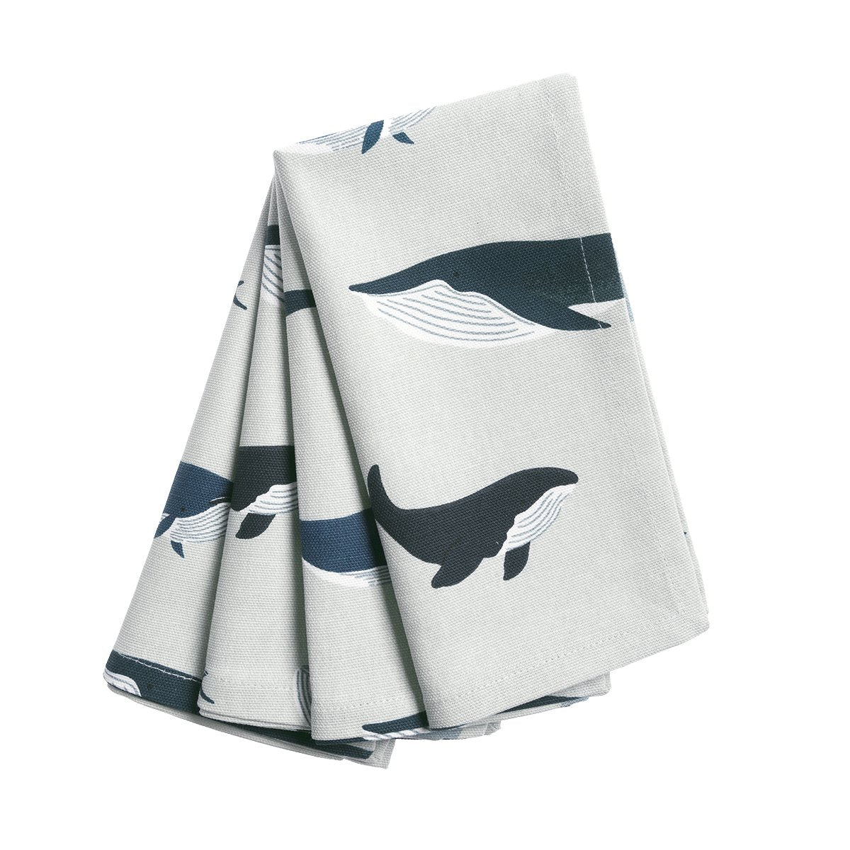 Whales Fabric Napkins (Set of 4) by Sophie Allport