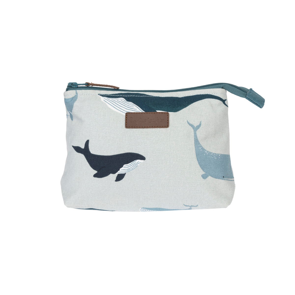 Whales Canvas Makeup Bag by Sophie Allport