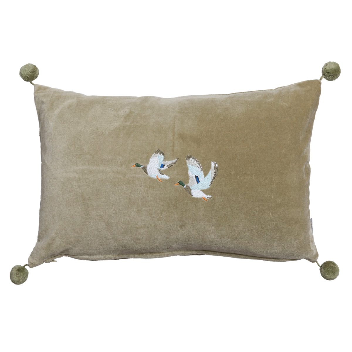 Ducks Embroidered Cushion by Sophie Allport