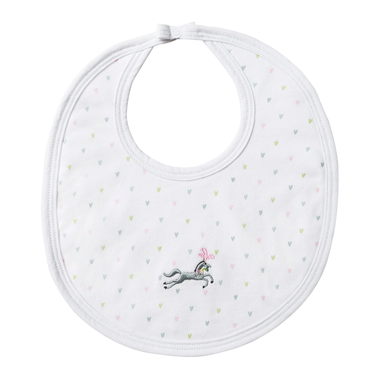 Fairground Ponies Baby Bib by Sophie Allport