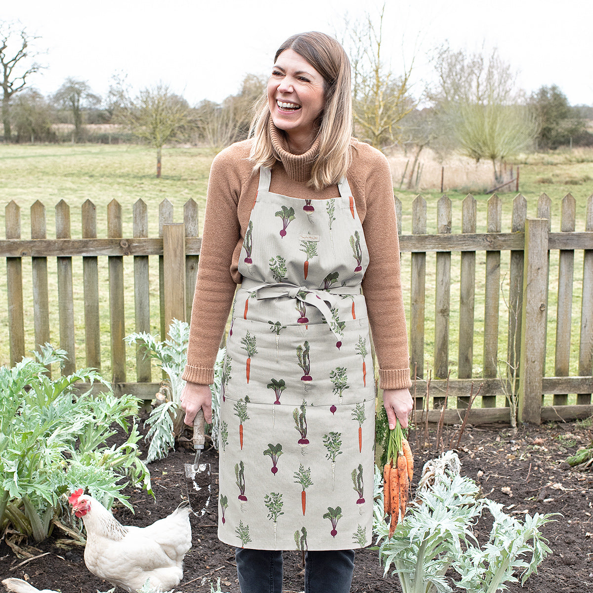 Home Grown Adult Apron by Sophie Allport