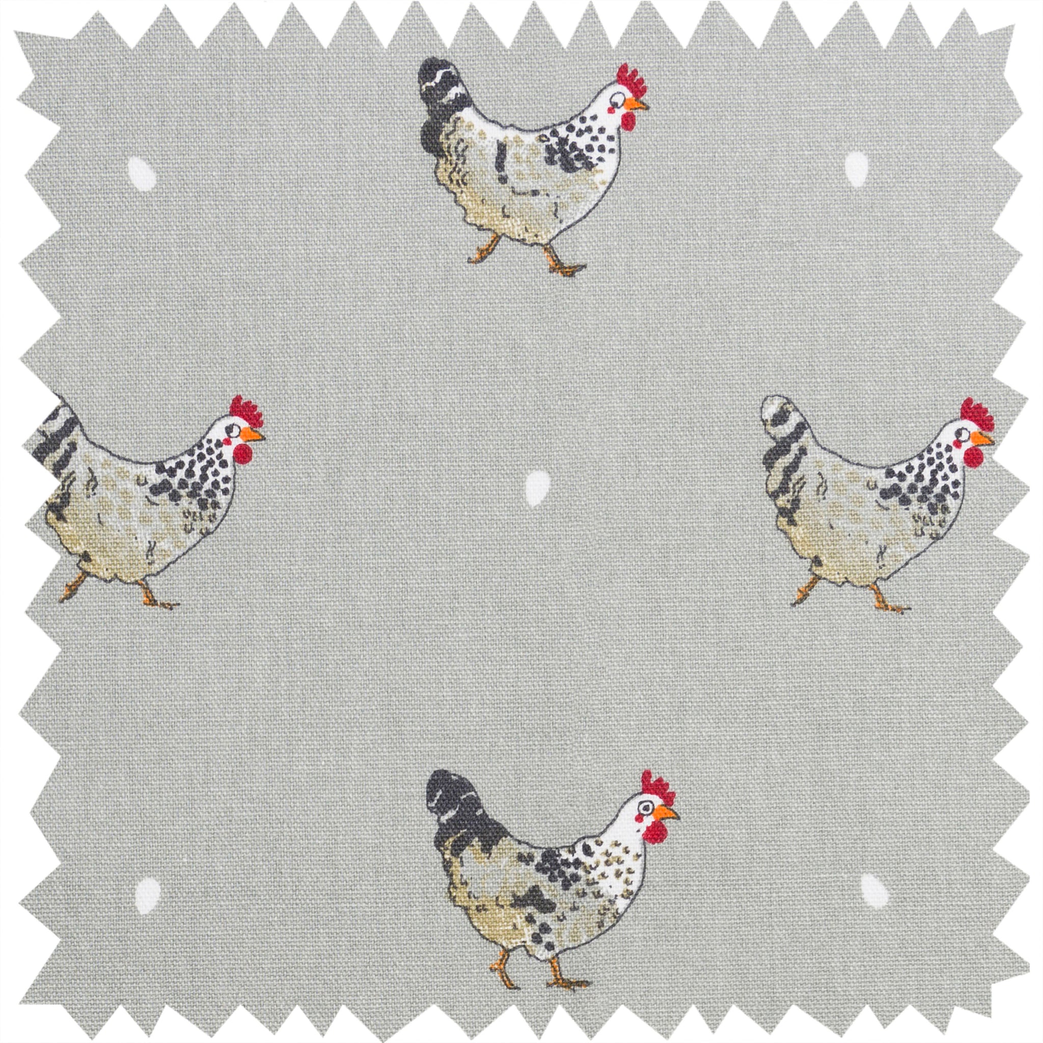 Chicken fabric by the metre, perfect for upholstery, by Sophie Allport