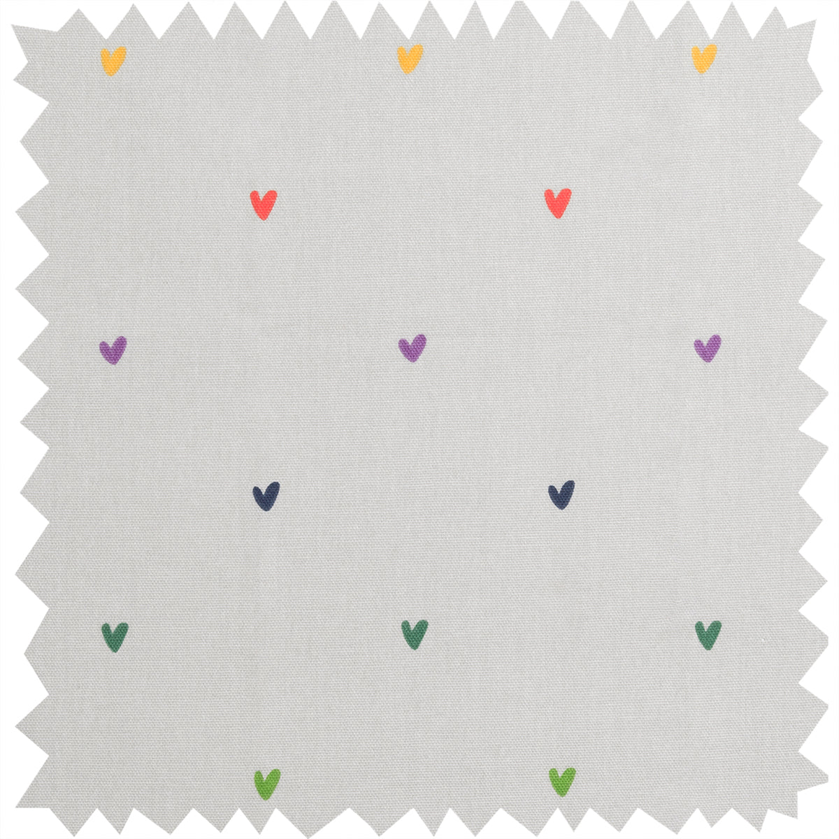Multicoloured Hearts Fabric By The Metre by Sophie Allport