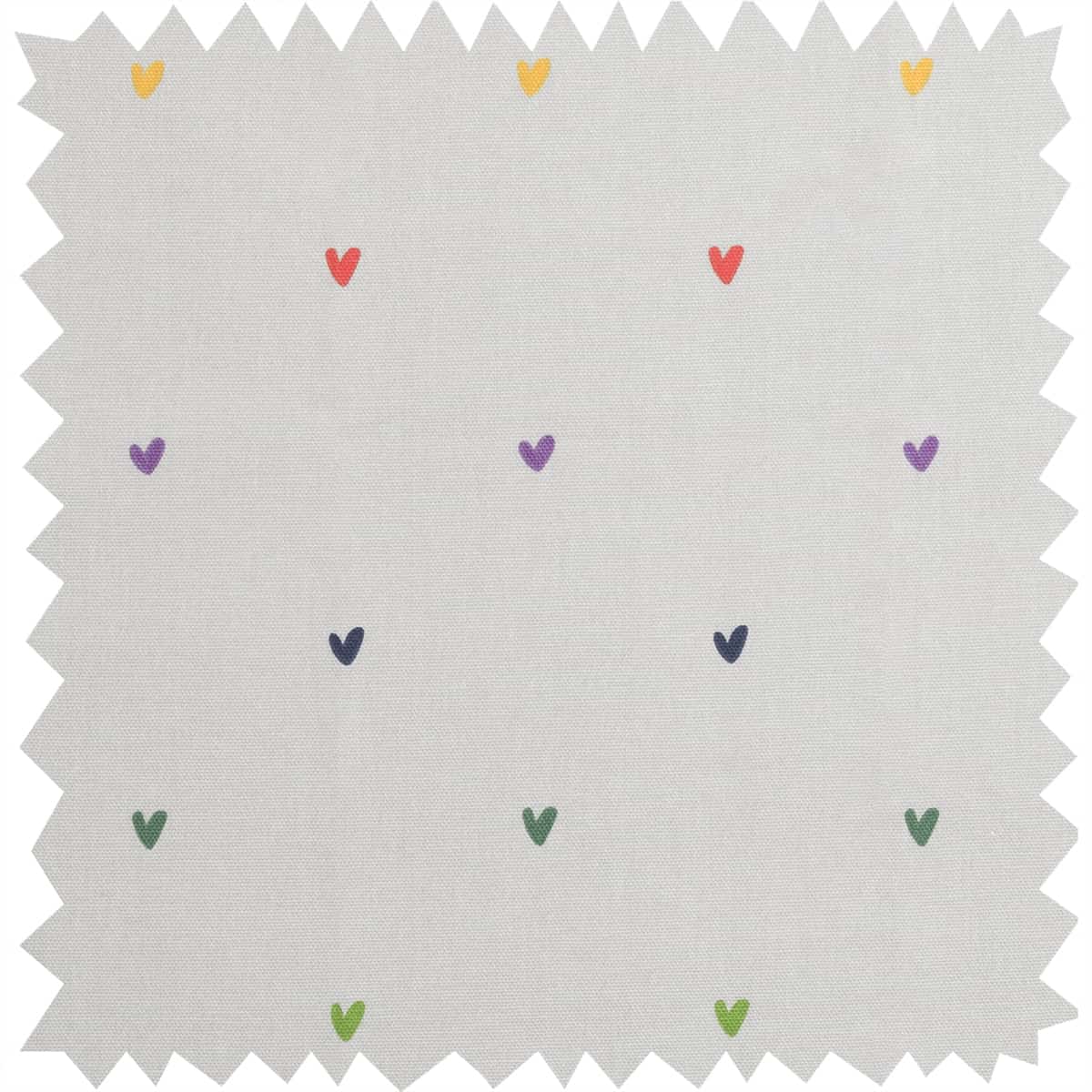 Multicoloured Hearts Fabric Placemat