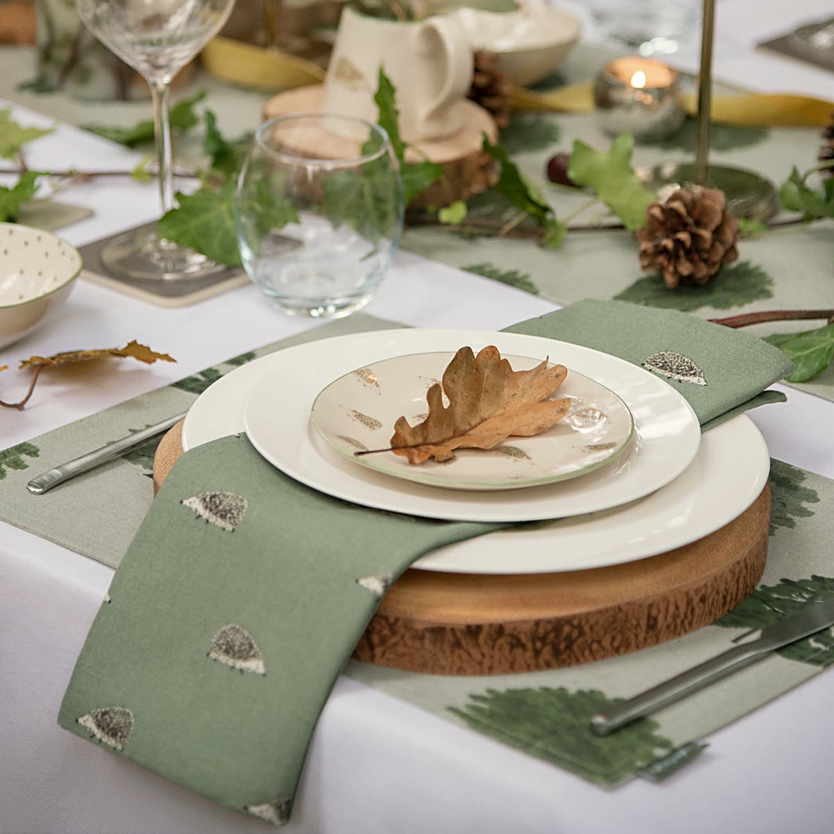Hedgehogs Stoneware Side Plate
