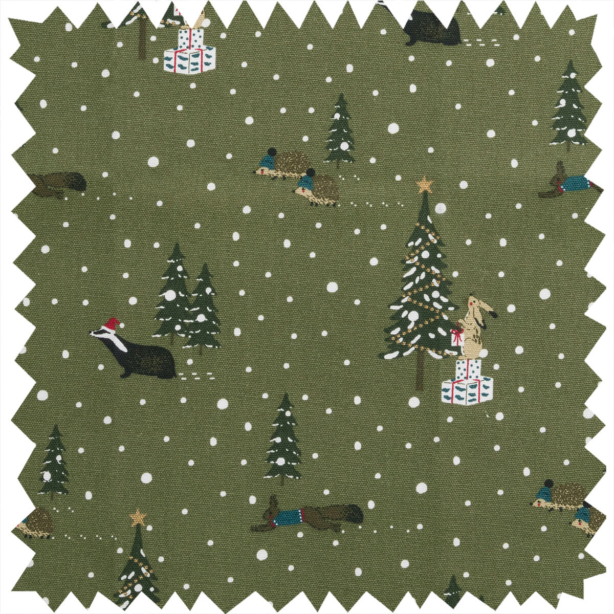 Festive Forest Fabric by the Metre by Sophie Allport