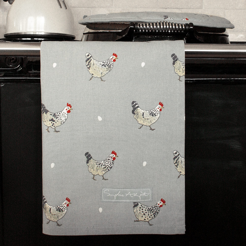Lay A Little Egg Hen Tea Towel (Set of 2)