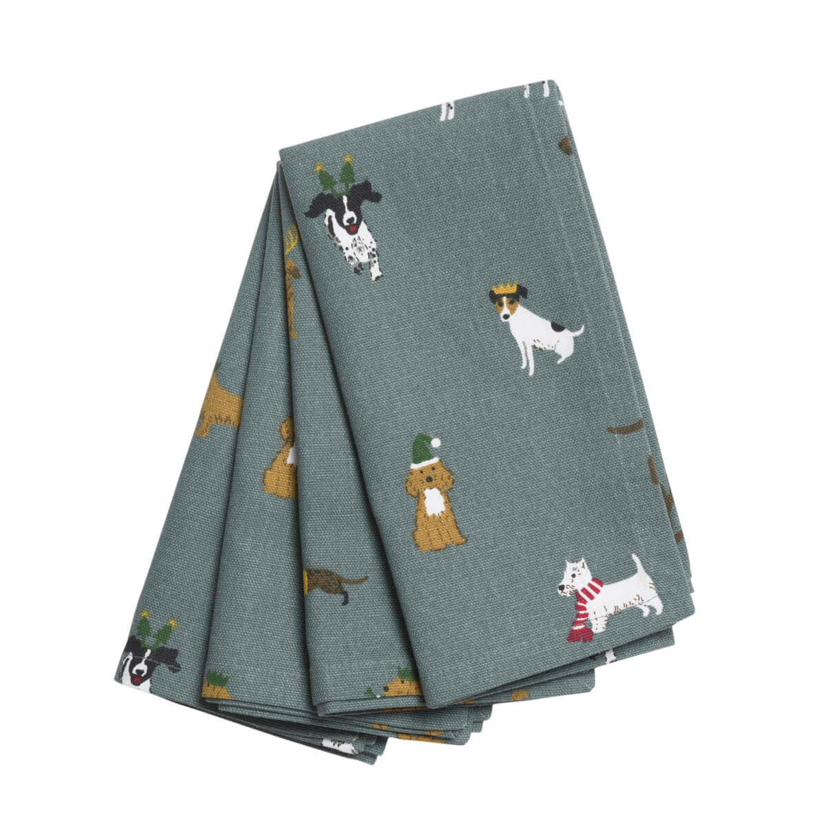 Christmas Dogs Napkins (Set of 4) by Sophie Allport
