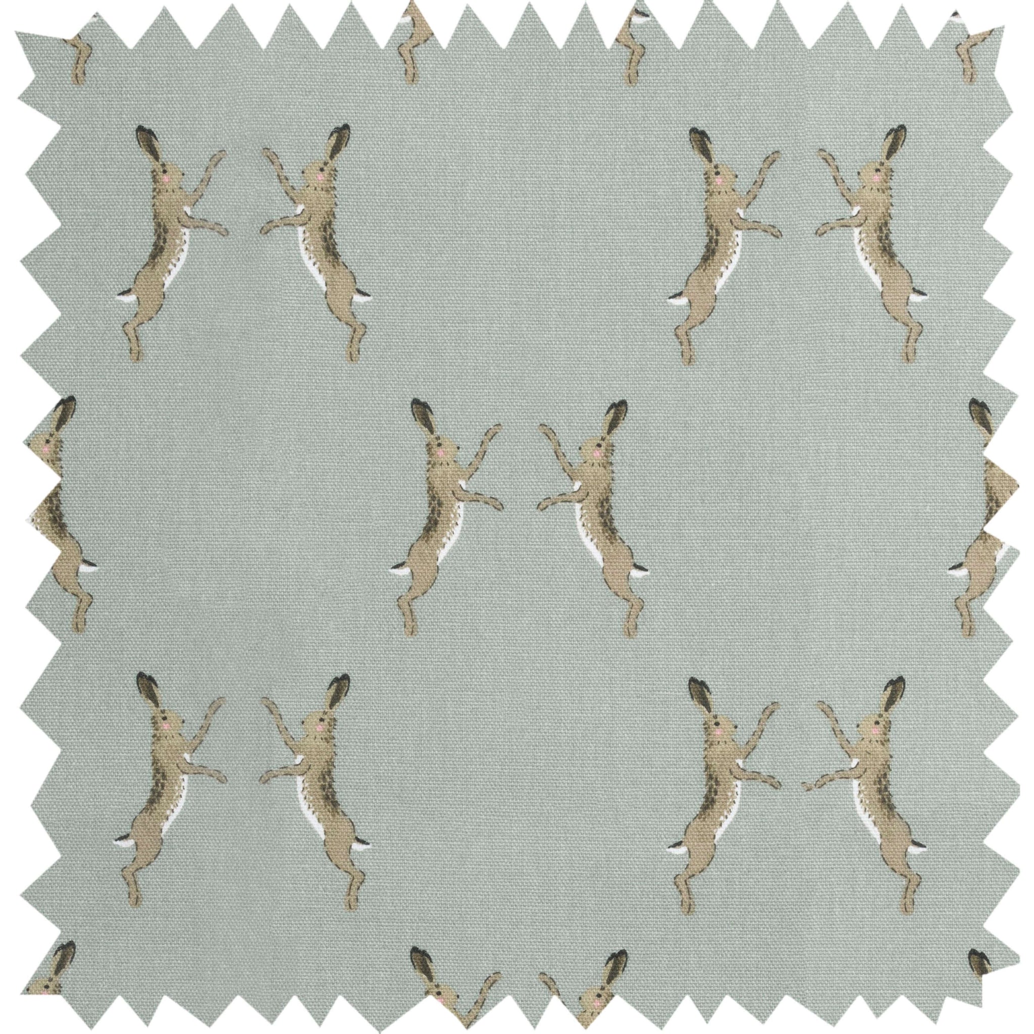 Boxing Hares Fabric by the Metre
