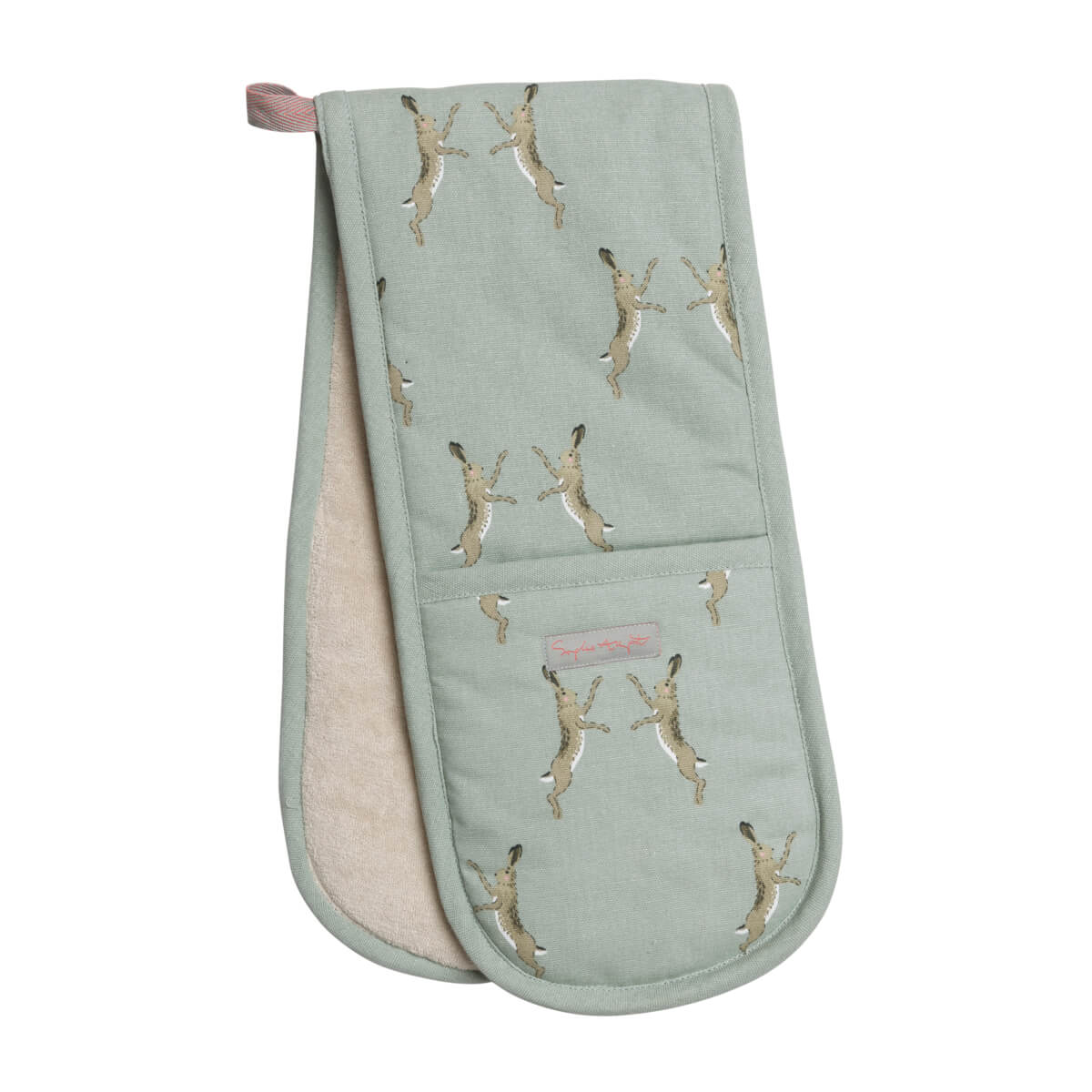 Boxing Hares Double Oven Glove
