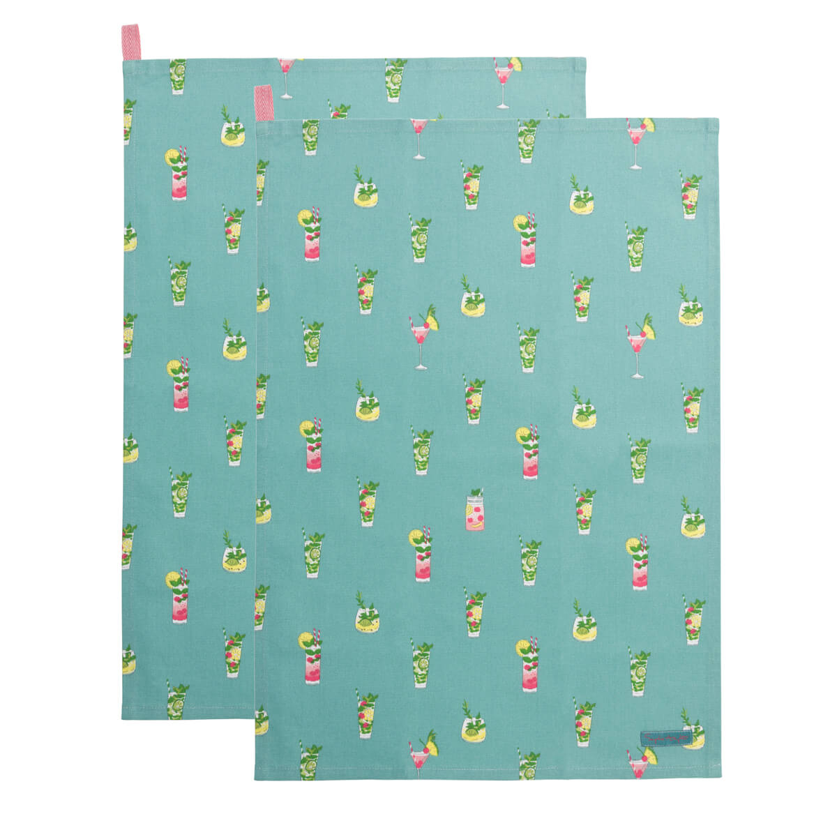 Cocktails Tea Towel (Set of 2) by Sophie Allport