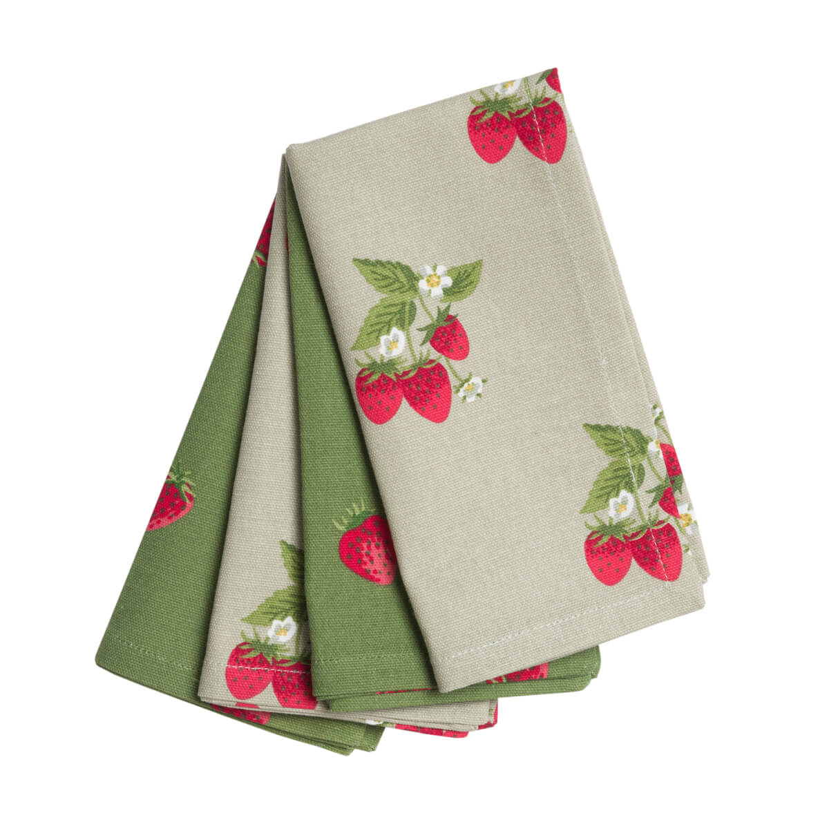 Strawberries Napkins (Set of 4) by Sophie Allport