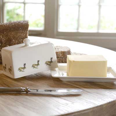 Hare Butter Dish