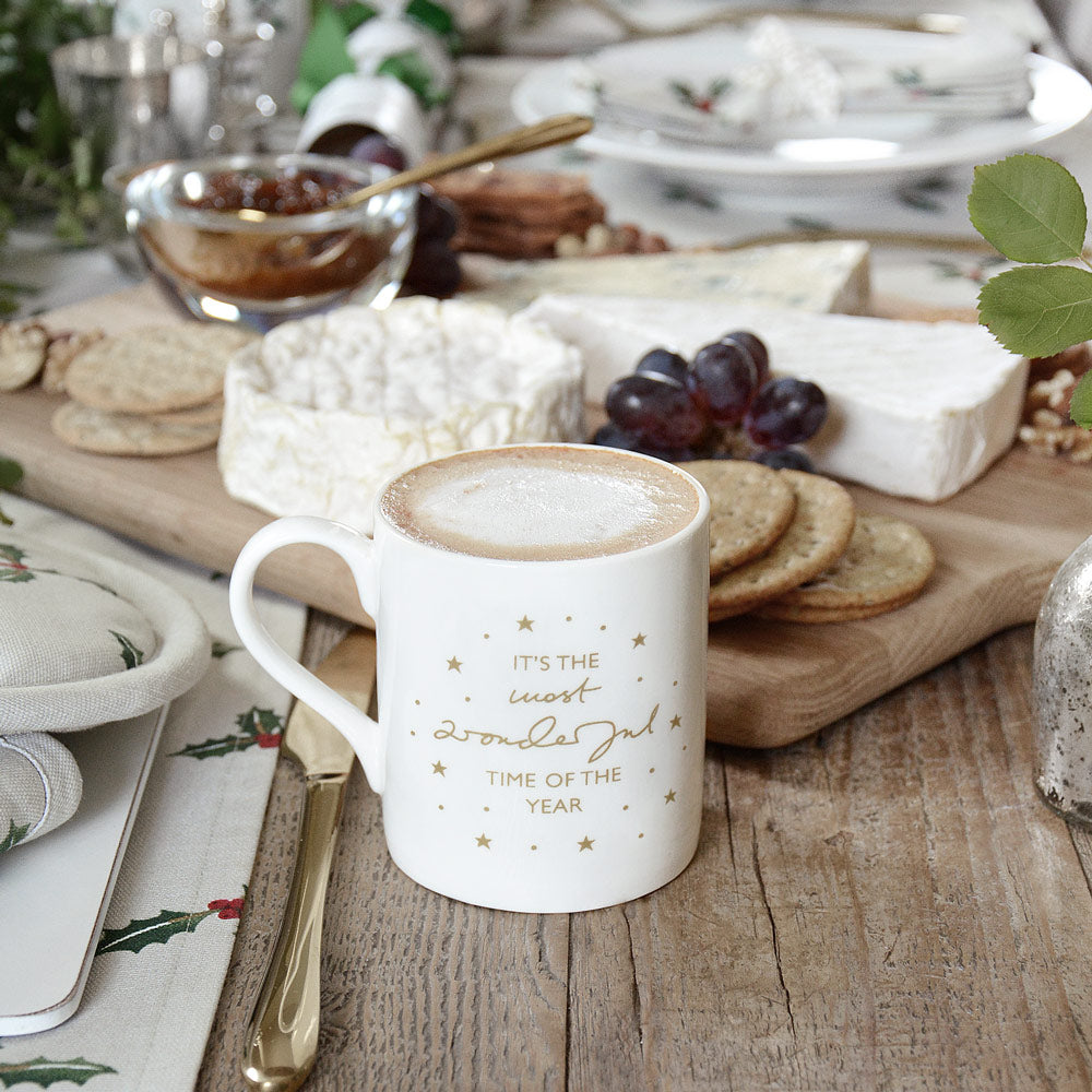 Holly & Berry "It's the Most Wonderful Time of the Year!" Mug