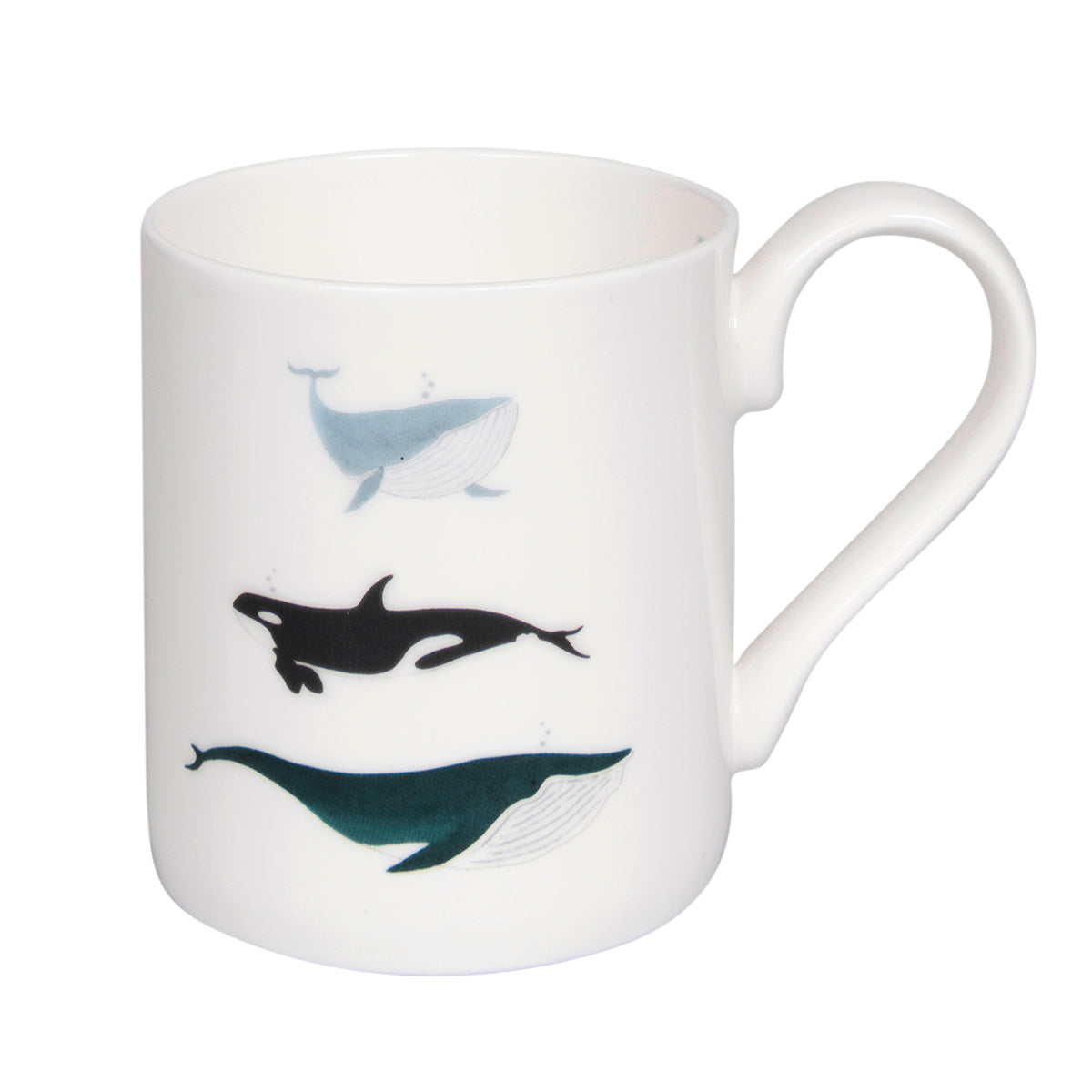 Whales Solo Fine Bone China Mug by Sophie Allport