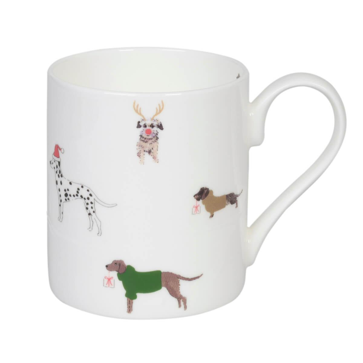 Christmas Dogs Mug Standard by Sophie Allport