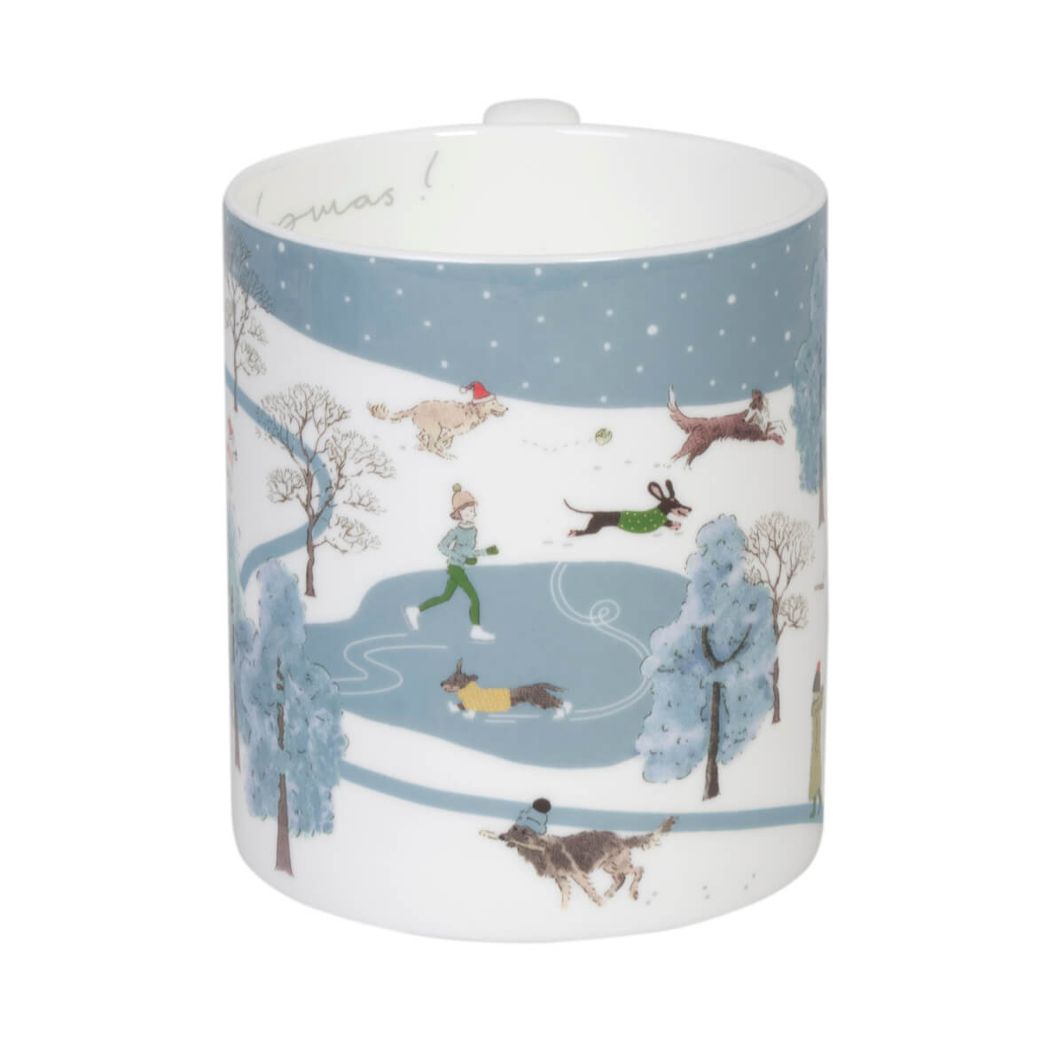 Christmas Dogs Scene Mug Standard