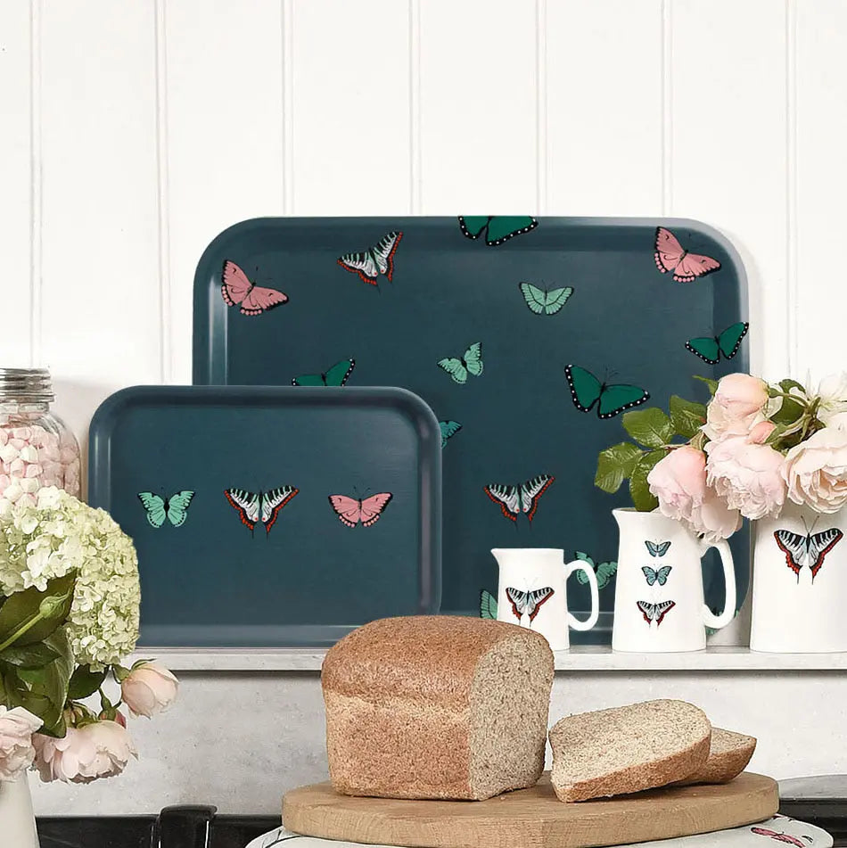 Butterflies Serving Tray - Large