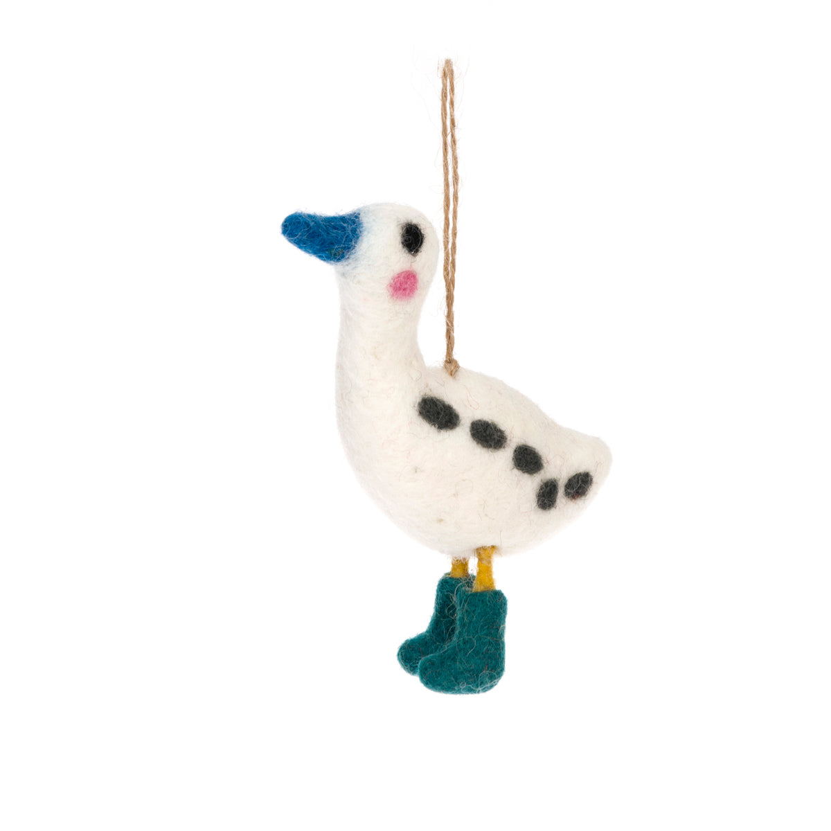 Runner Duck Easter Felt Decoration by Sophie Allport 