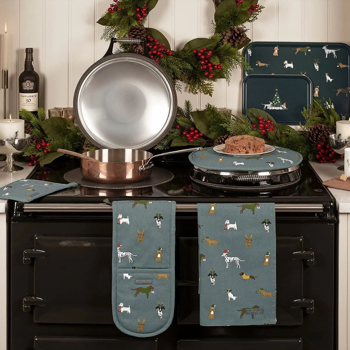Christmas Dogs Serving Tray - Small