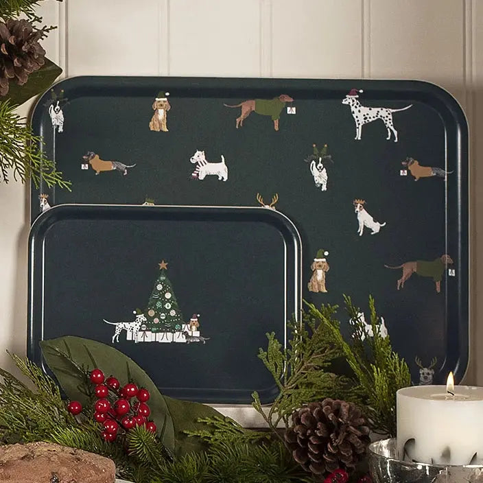 Christmas Dogs Serving Tray - Small