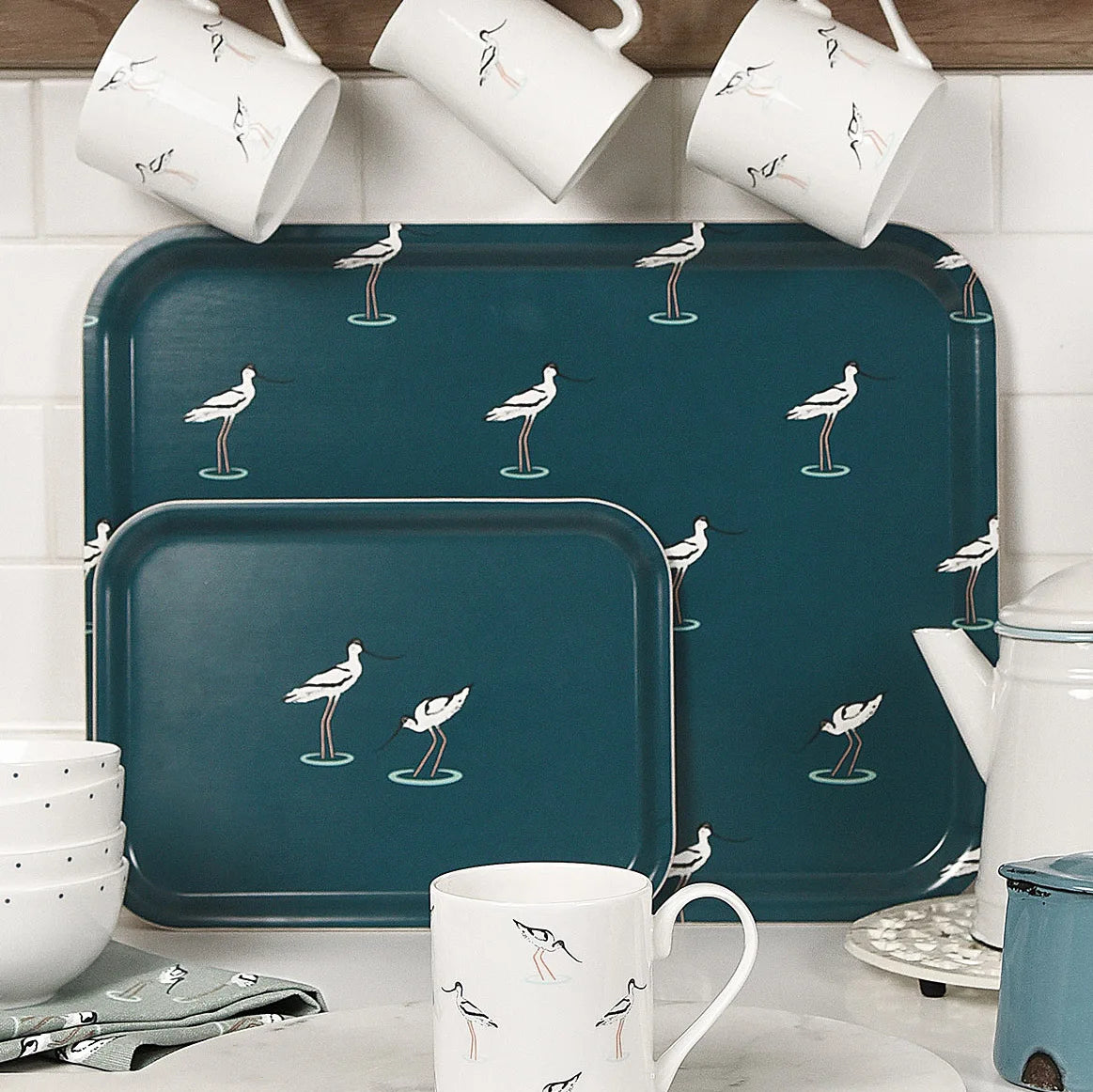 Coastal Birds Serving Tray - Large