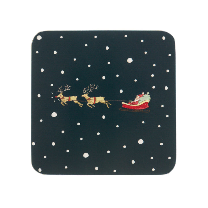 Home for Christmas Coasters (Set of 4) by Sophie Allport