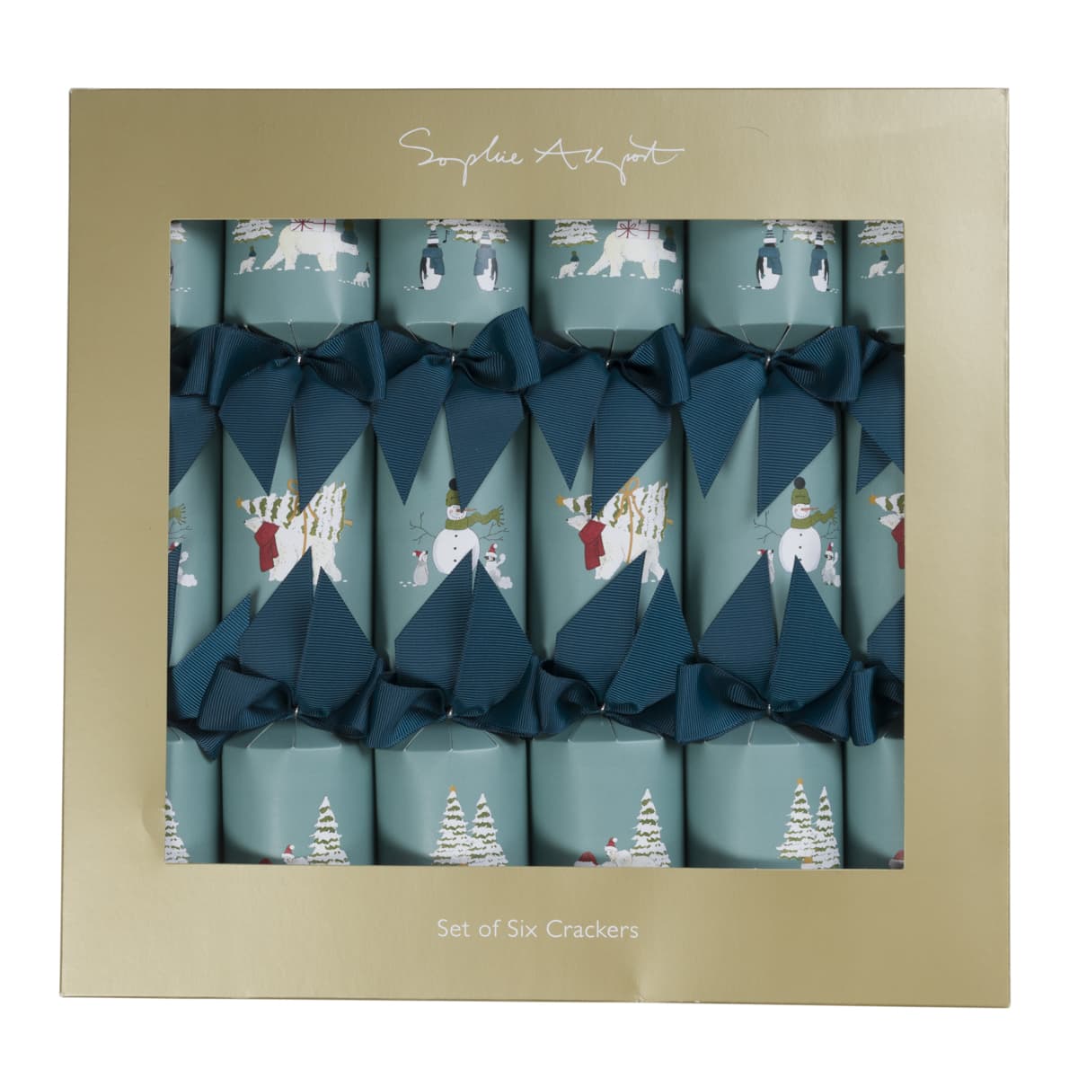 Snow Season Christmas Crackers (Set of 6)