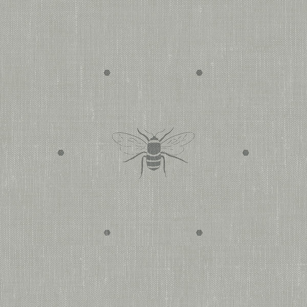 Bees Grey Made to Measure Curtains