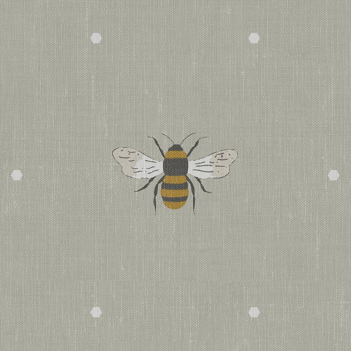 Bees Soft Linen Made to Measure Curtains
