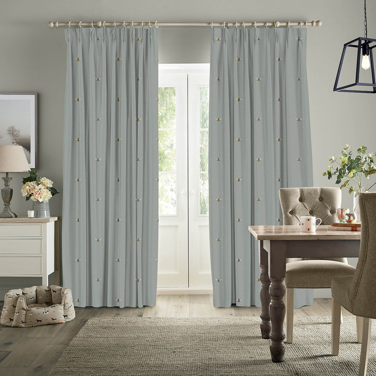 Bees Sky Made to Measure Curtains