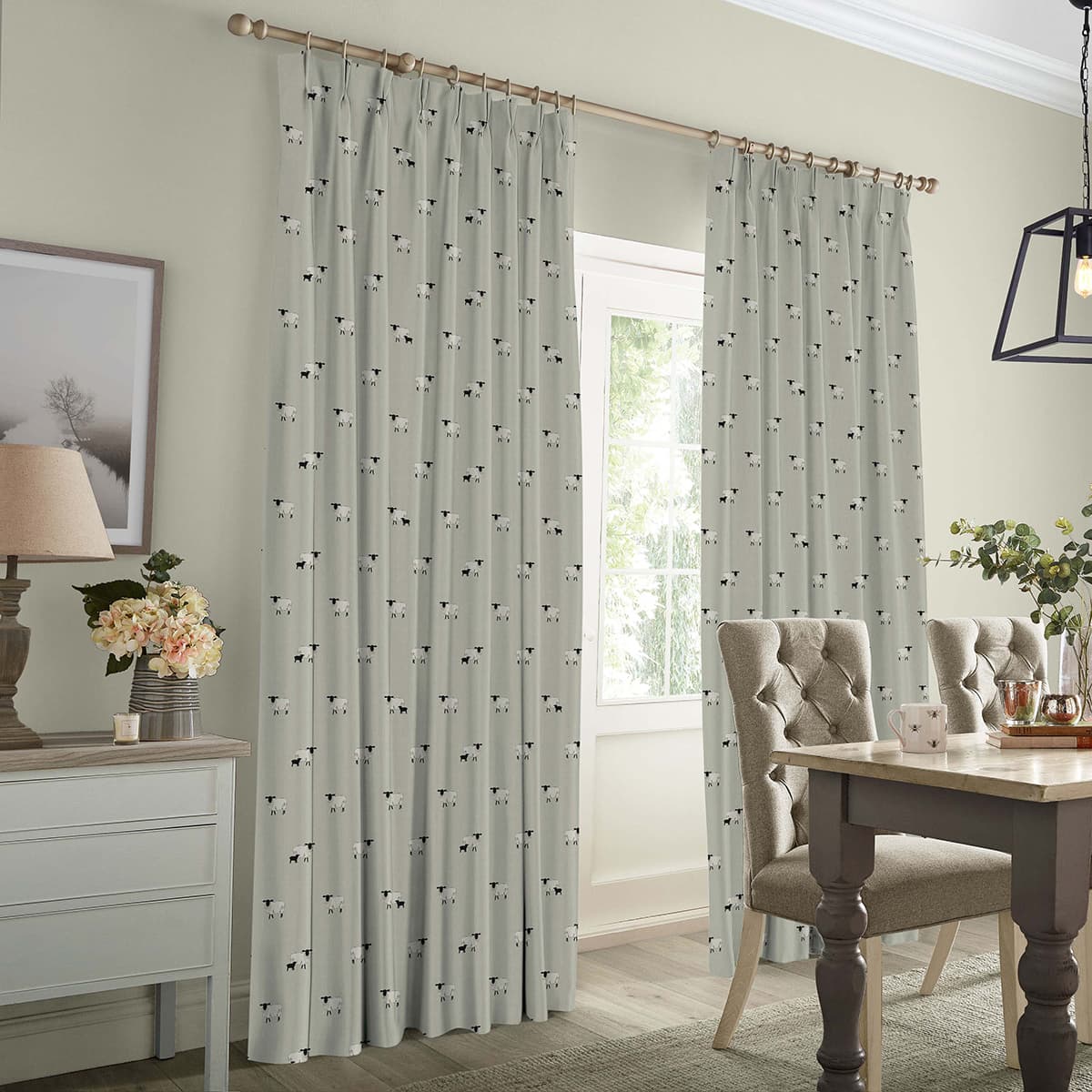 Sheep Pebble Made to Measure Curtains