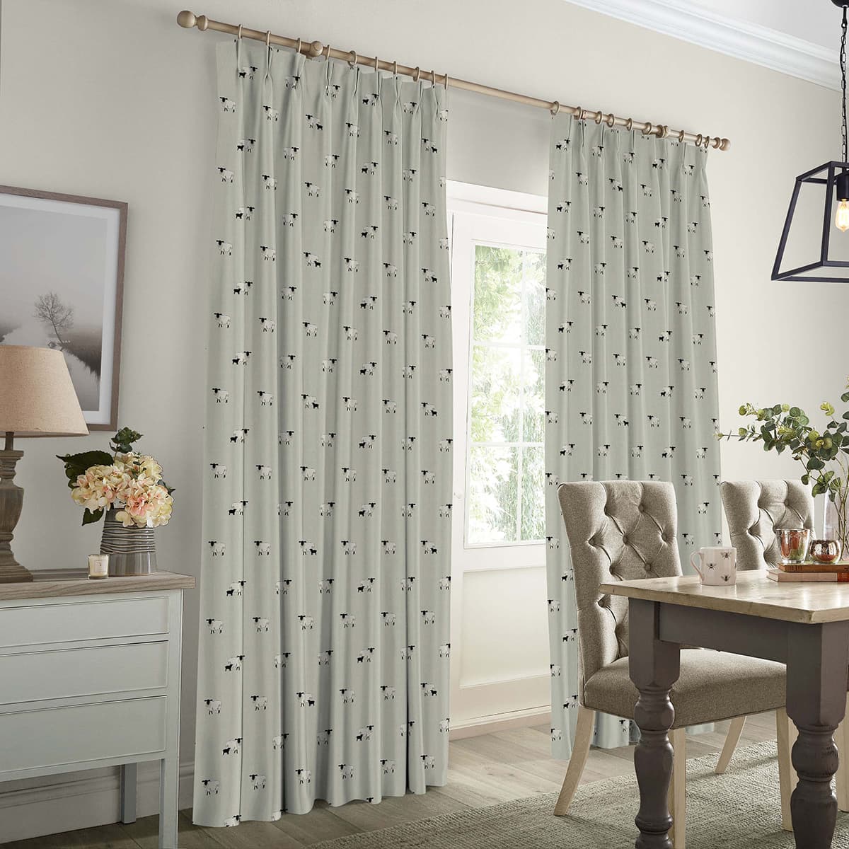 Sheep Sage Made to Measure Curtains