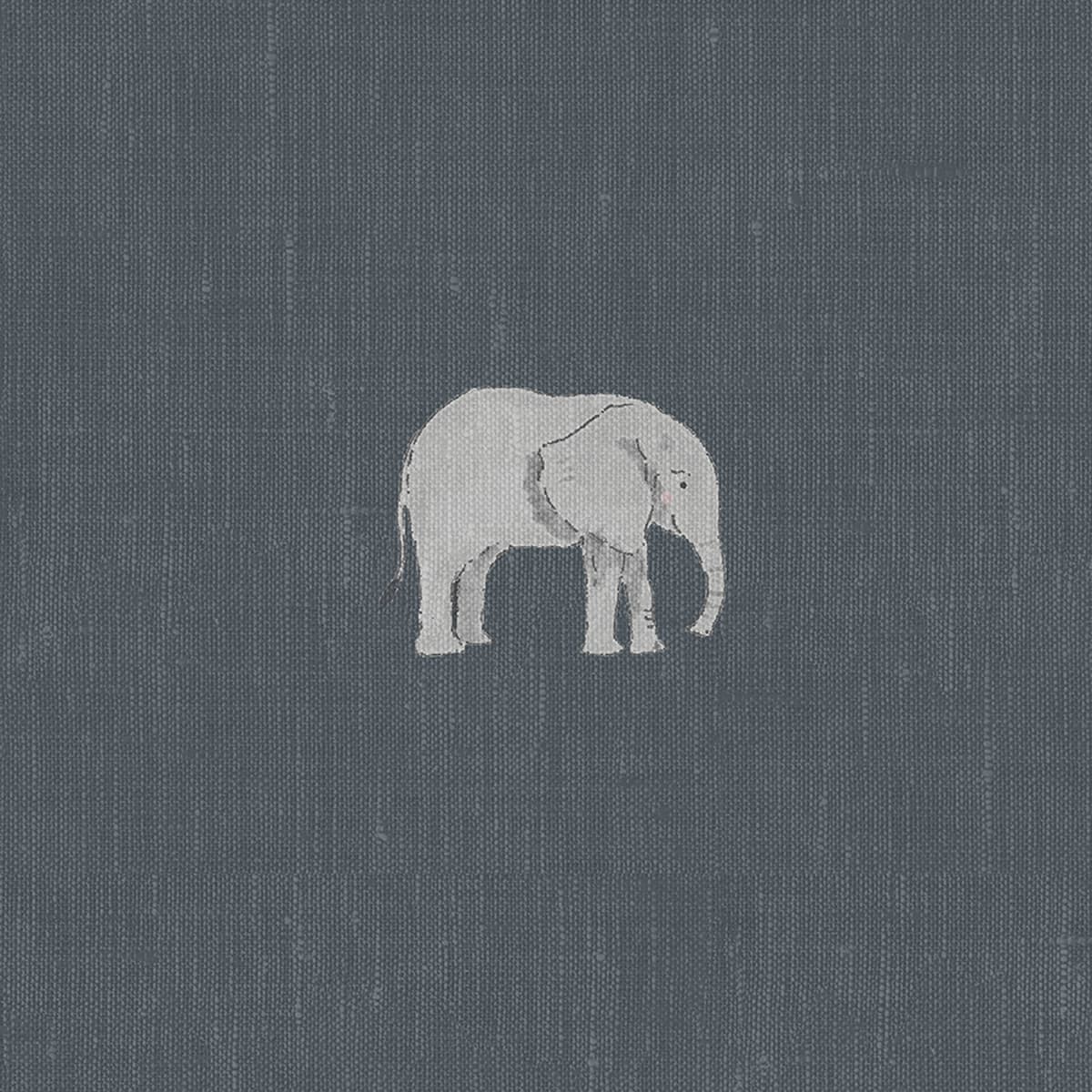 Elephant Deep Navy Made to Measure Curtains