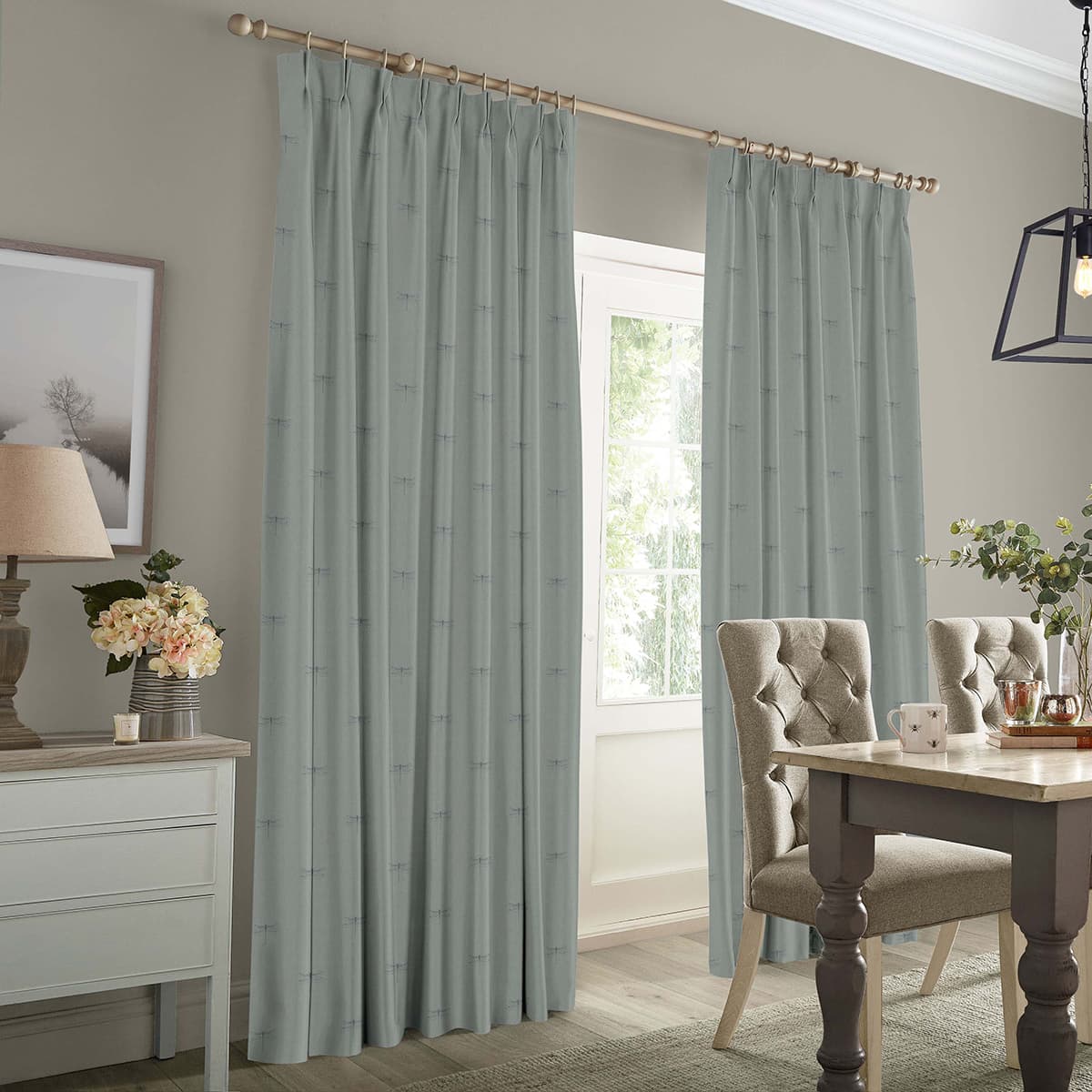 Dragonfly Teal Made to Measure Curtains