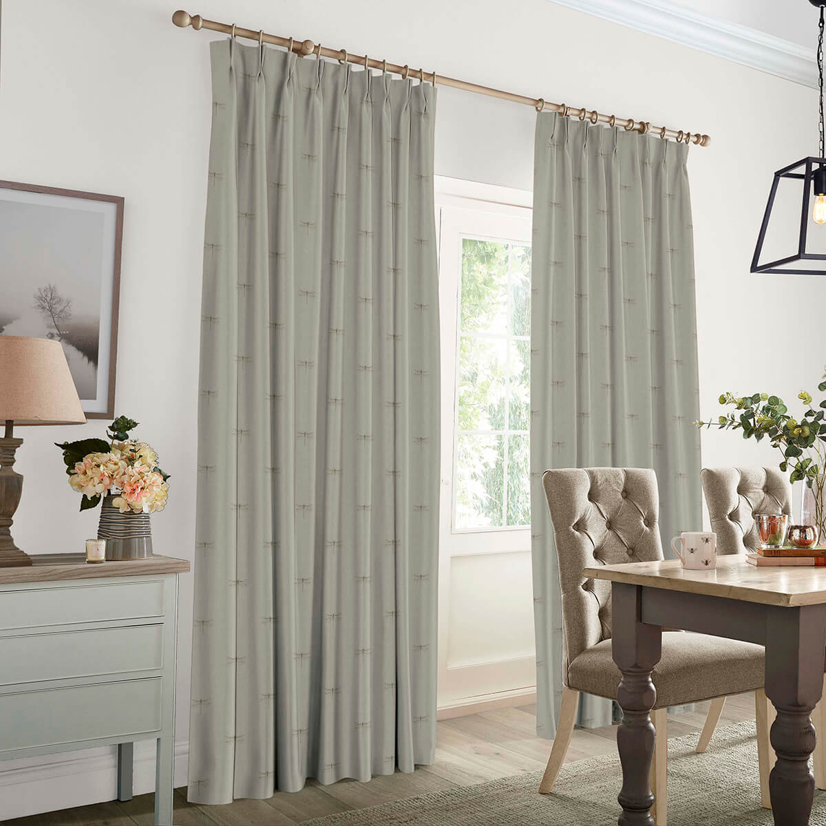 Dragonfly Natural Made to Measure Curtains