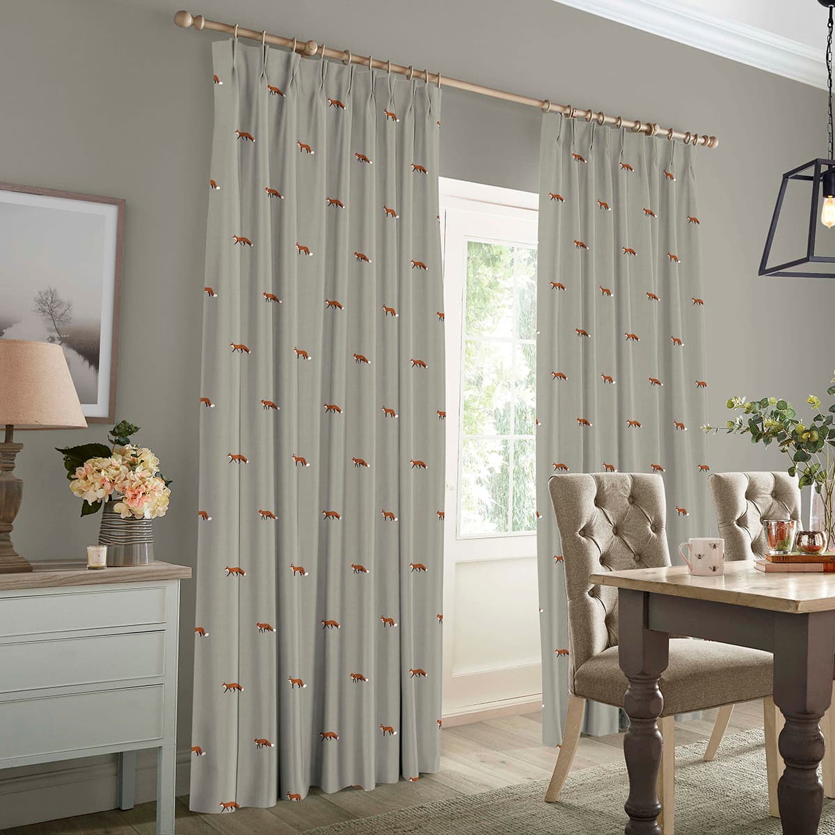 Foxes Soft Linen Made to Measure Curtains