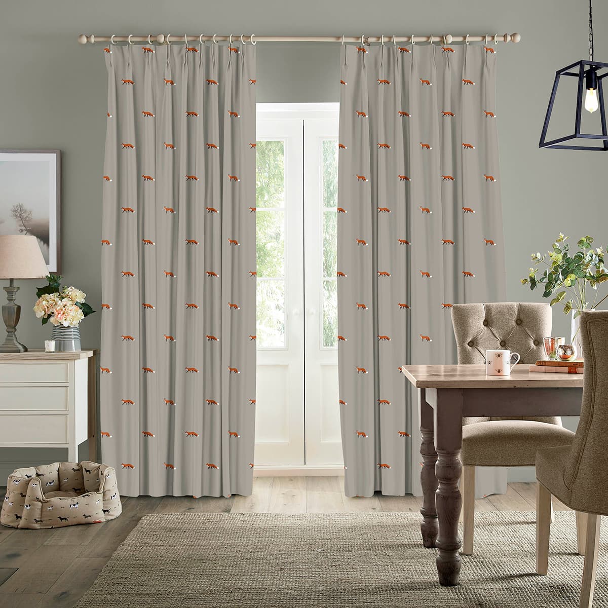 Foxes Soft Linen Made to Measure Curtains