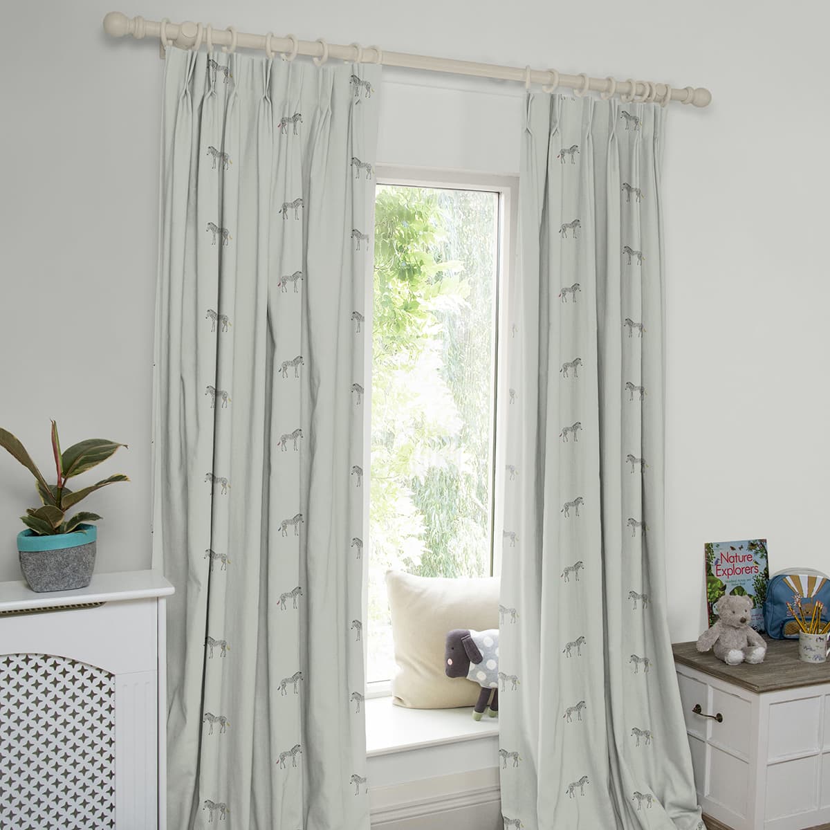 Zebra Linen Made to Measure Curtains