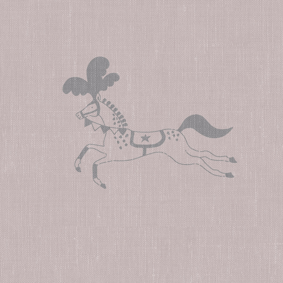 Fairground Ponies Soft Pink Made to Measure Curtains