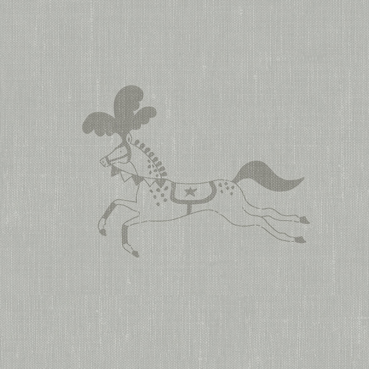 Fairground Ponies Warm Grey Made to Measure Curtains