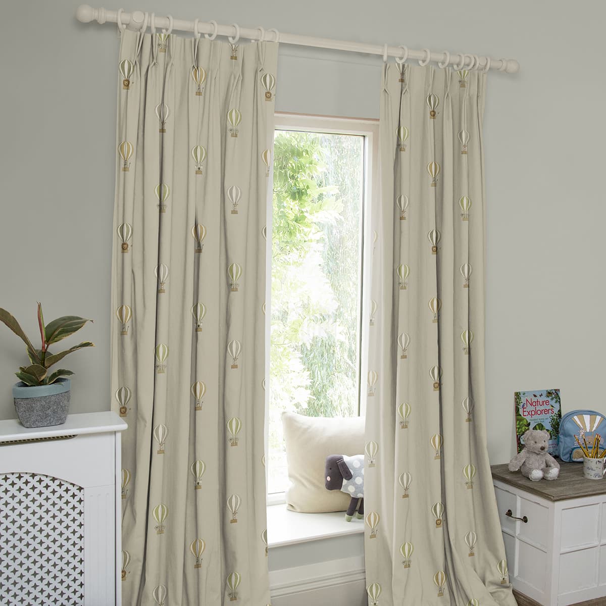 Bears & Balloons Sand Made to Measure Curtains